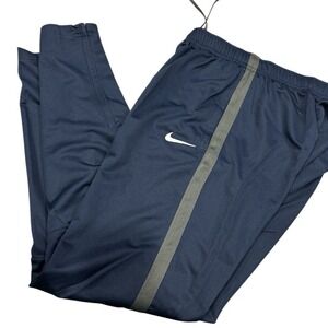 Nike Dark Blue and Gray Athletic track Pants Large